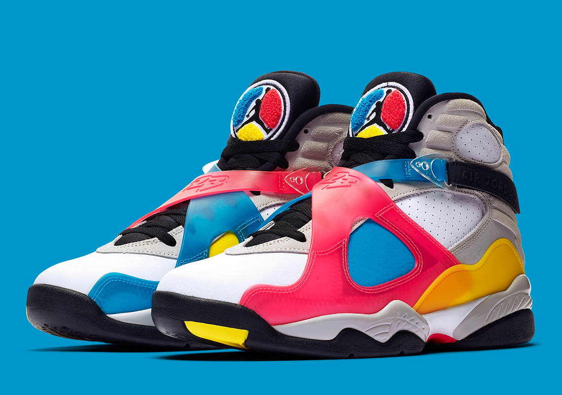 The Air Jordan 8 Retro SP With Colored Translucent Uppers Releases On September 18th