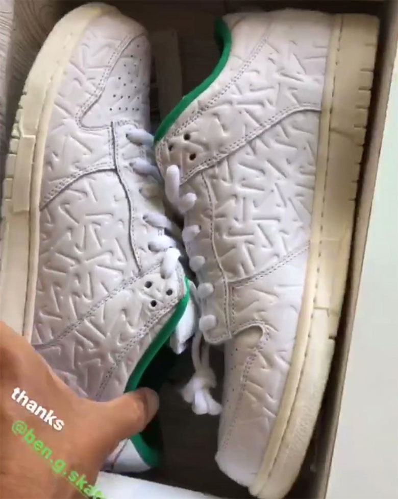 Ben G Nike Sb Dunk Low White Green 1