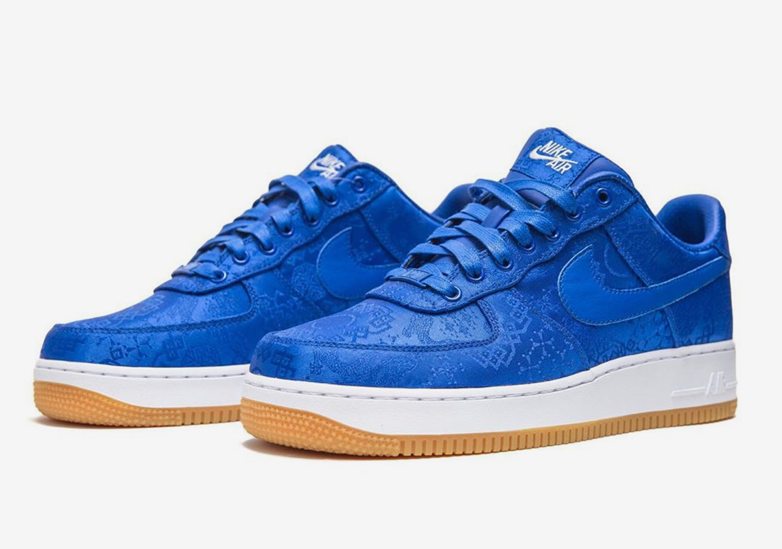 Clot Nike Air Force 1 University Blue Silk 1