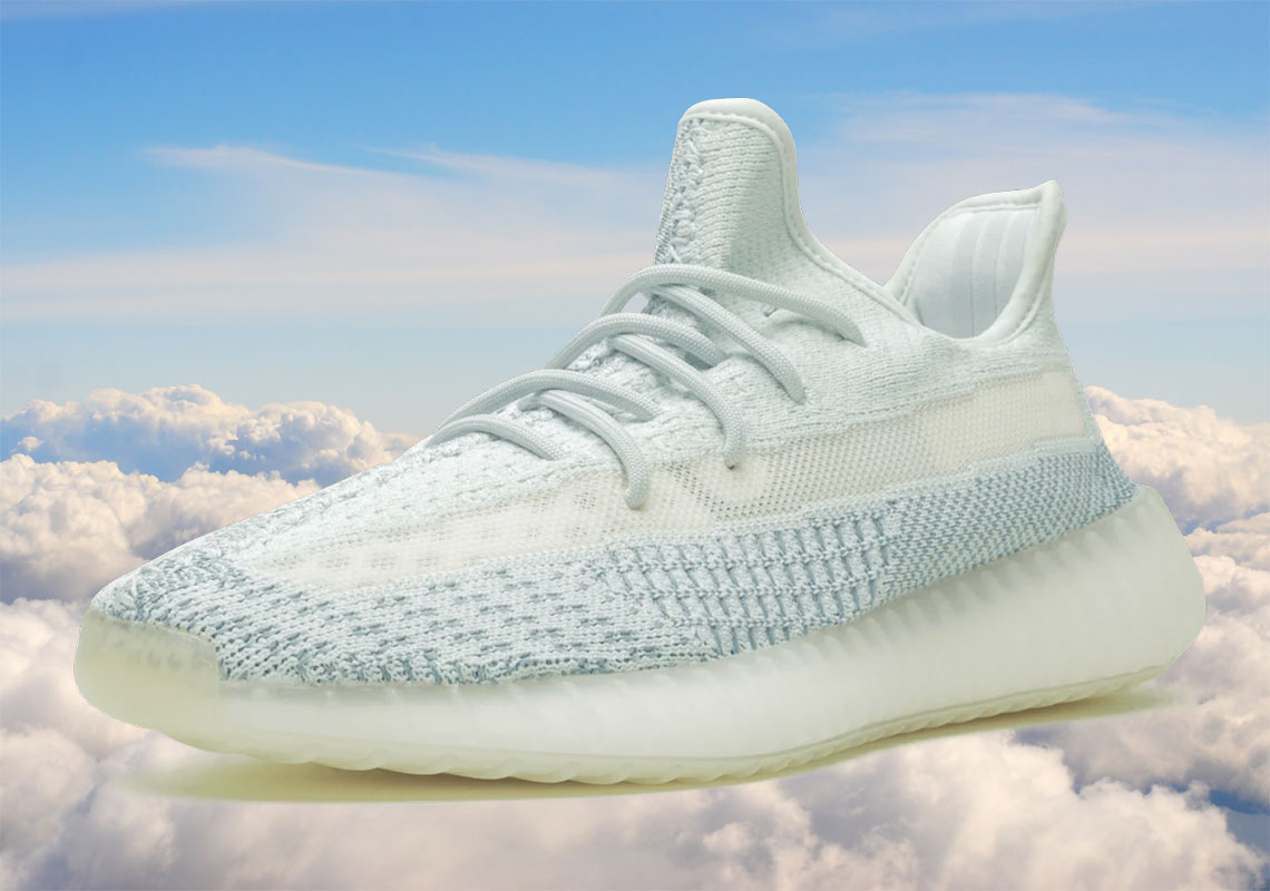 The adidas Yeezy Boost 350 v2 "Cloud White" Has Plenty Of Blue