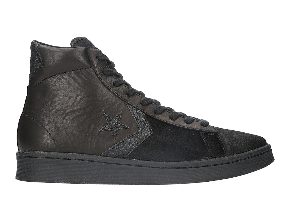 Converse Pro Leather Pony Hair Black 2