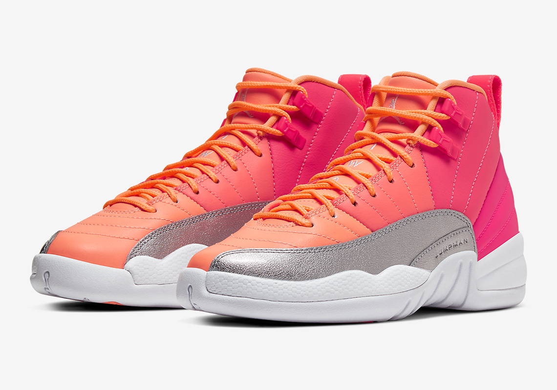 Upcoming Air Jordan 12 For Girls Utilizes Pink, Punch And Mango Hues