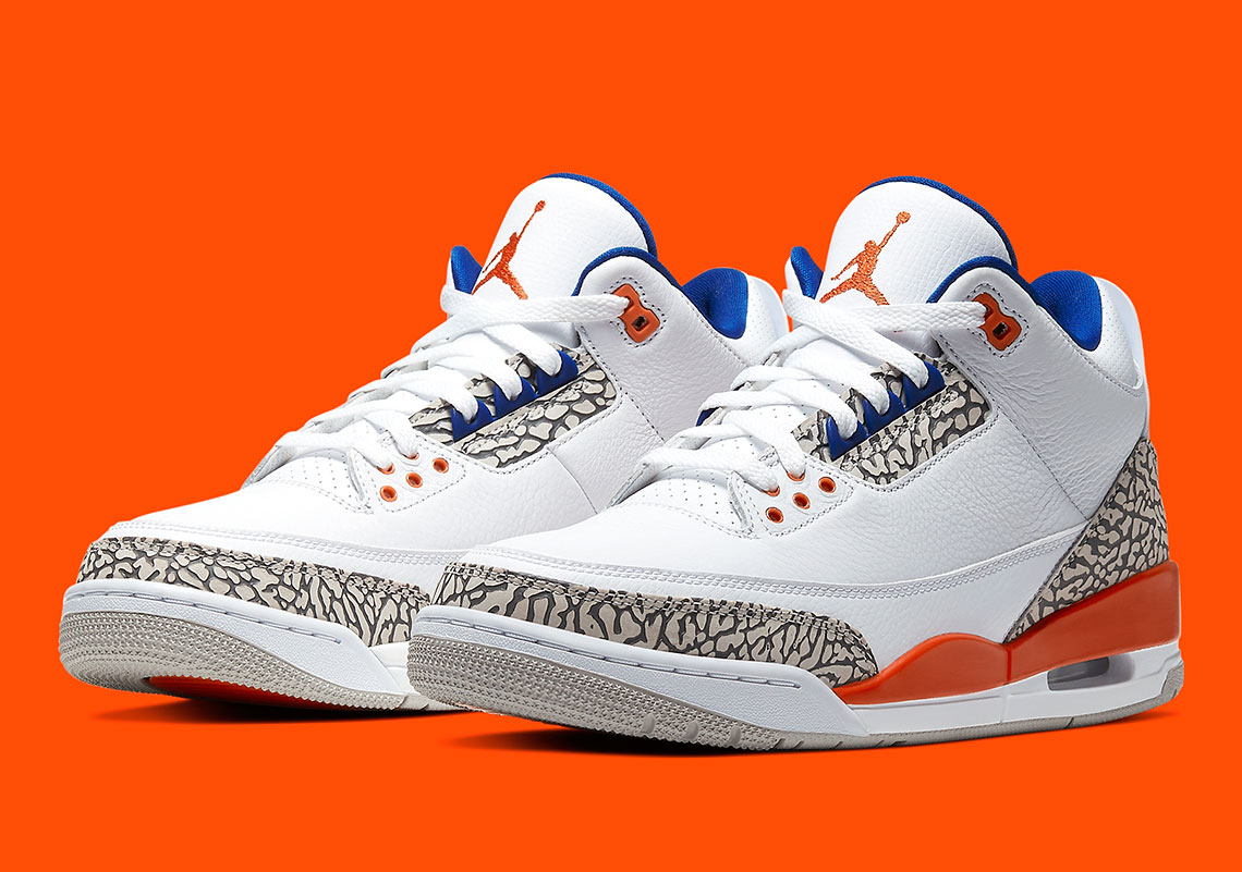 Jordan 3 Knicks Orange Blue 136064 148 3