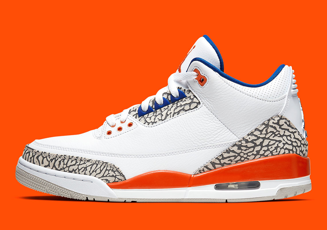 Jordan 3 Knicks Orange Blue 136064 148 5