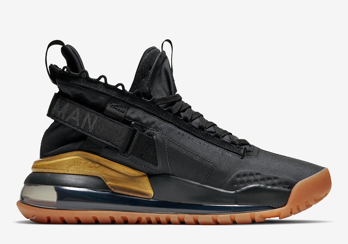 The Jordan Proto Max 720 Gets a Gold And Gum Trim