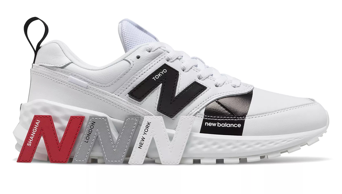 New Balance 574s Flight Path White Black 2