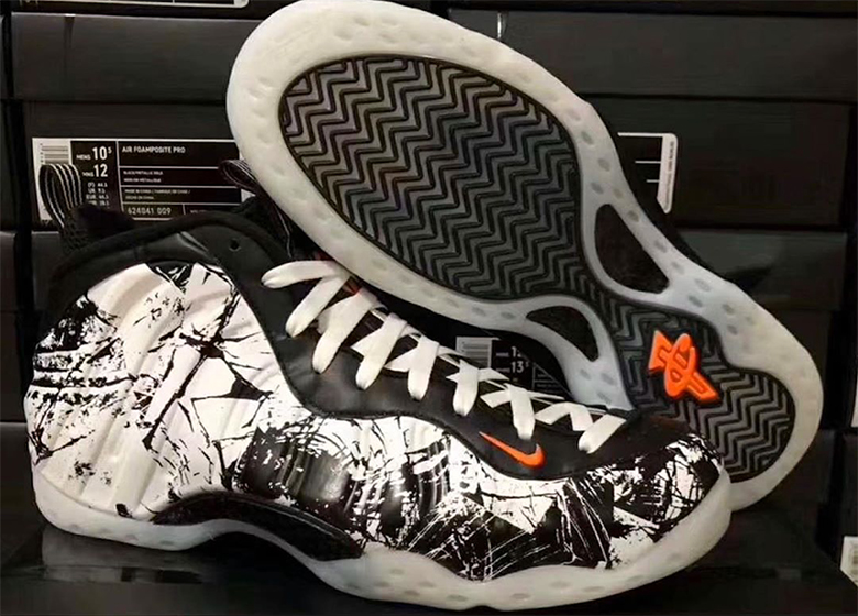 Nike Air Foamposite One White Black Total Orange 314996 013 2