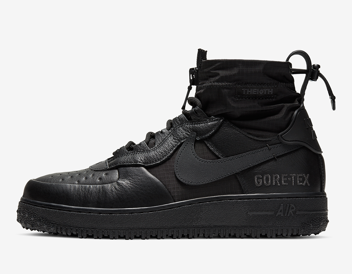 Nike Air Force 1 High Gore Tex Black Cq7211 003 1