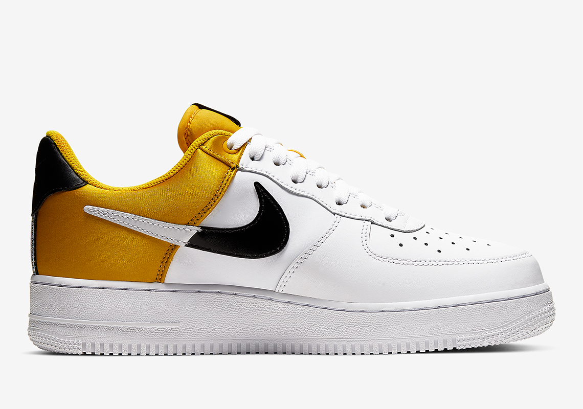 Nike Air Force 1 Low Nba Yellow Satin Bq4420 700 3