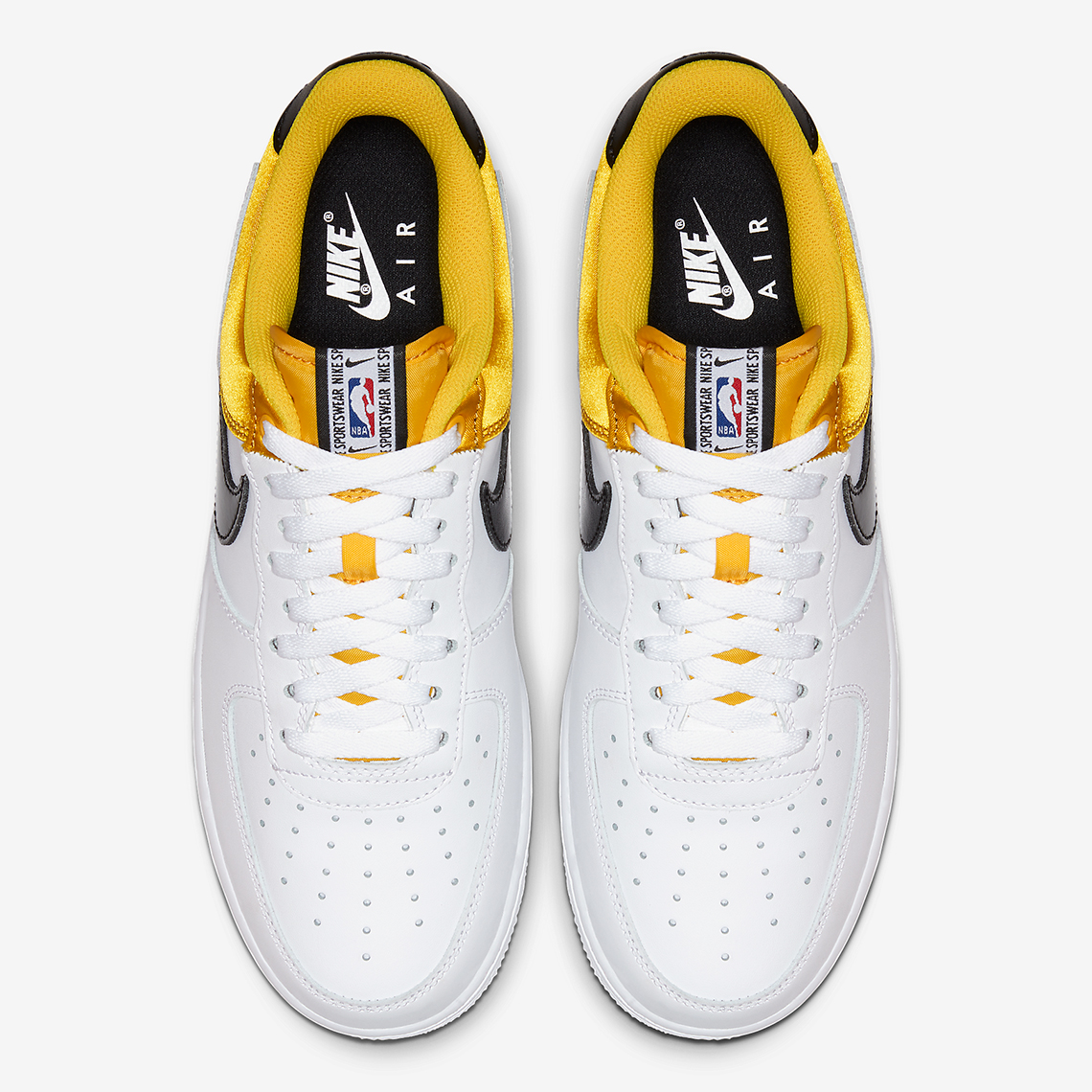 Nike Air Force 1 Low Nba Yellow Satin Bq4420 700 4