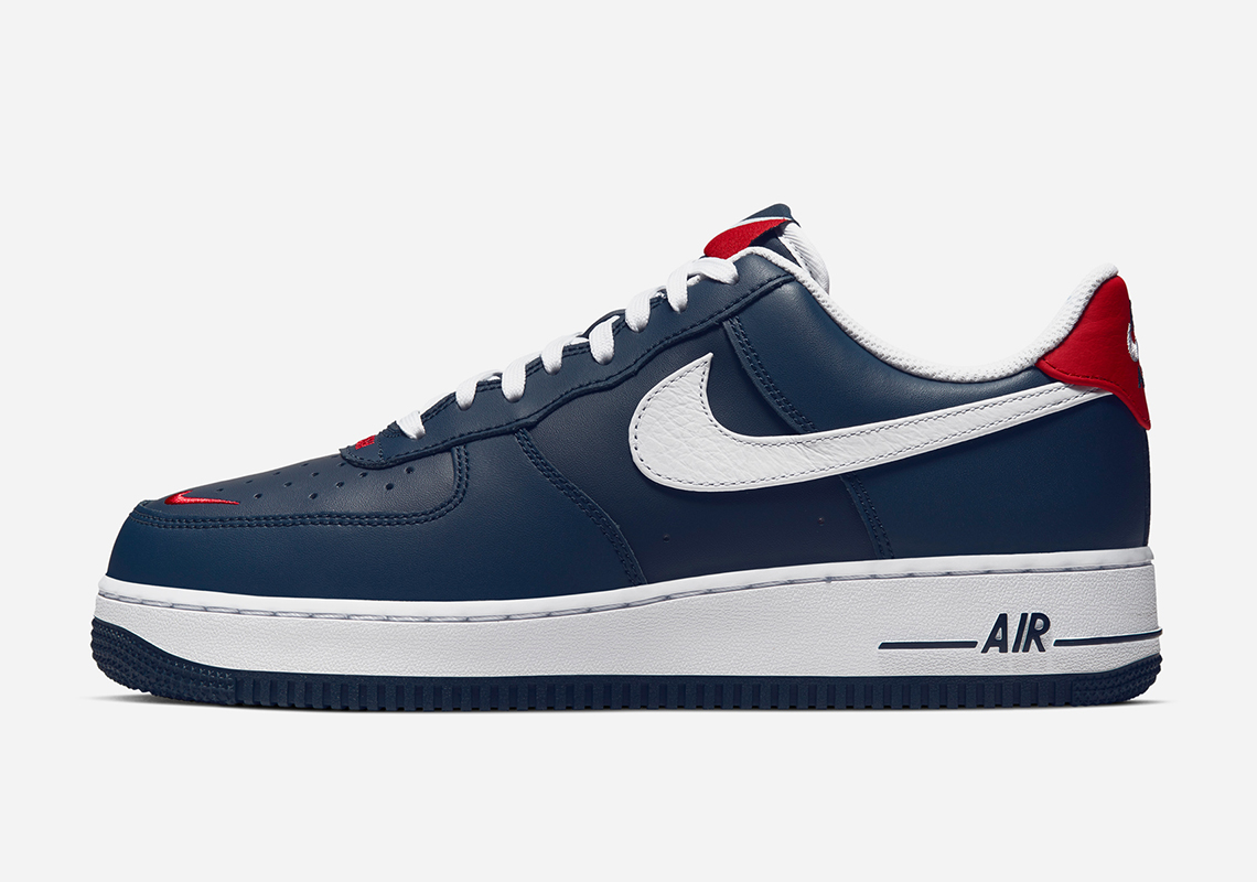 Nike Air Force 1 Low Swoosh Pack Navy Red 2