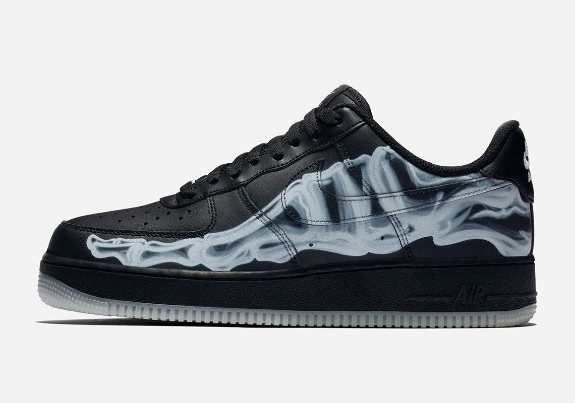 Nike's Halloween Treats Include An All Black Colorway Of The Air Force 1 "Skeleton"