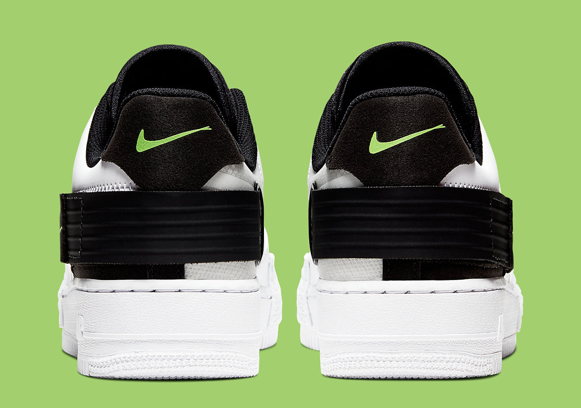 Nike Air Force 1 Type White Black Volt At7859 101 2