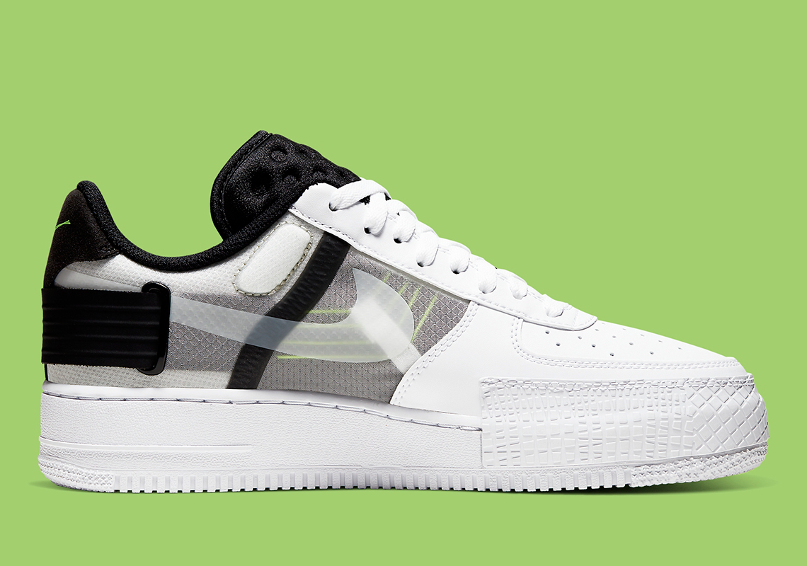 Nike Air Force 1 Type White Black Volt At7859 101 4