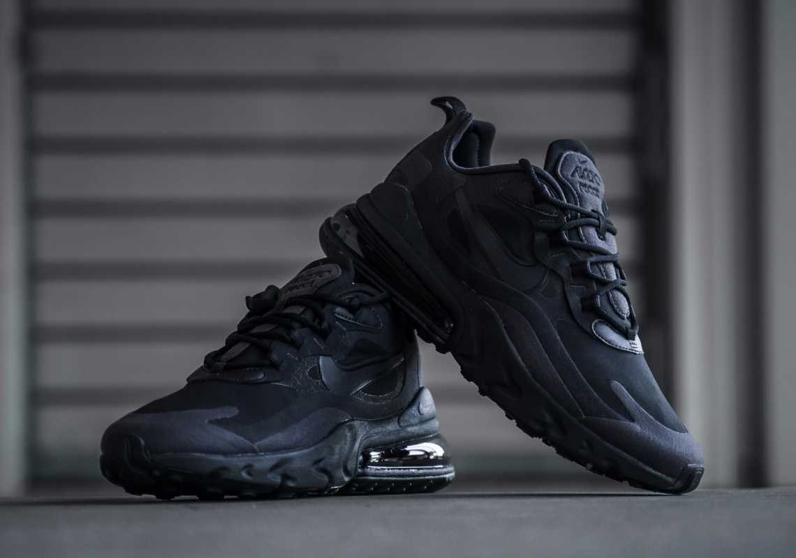 Nike Air Max 270 React Triple Black Ao4971 003 4