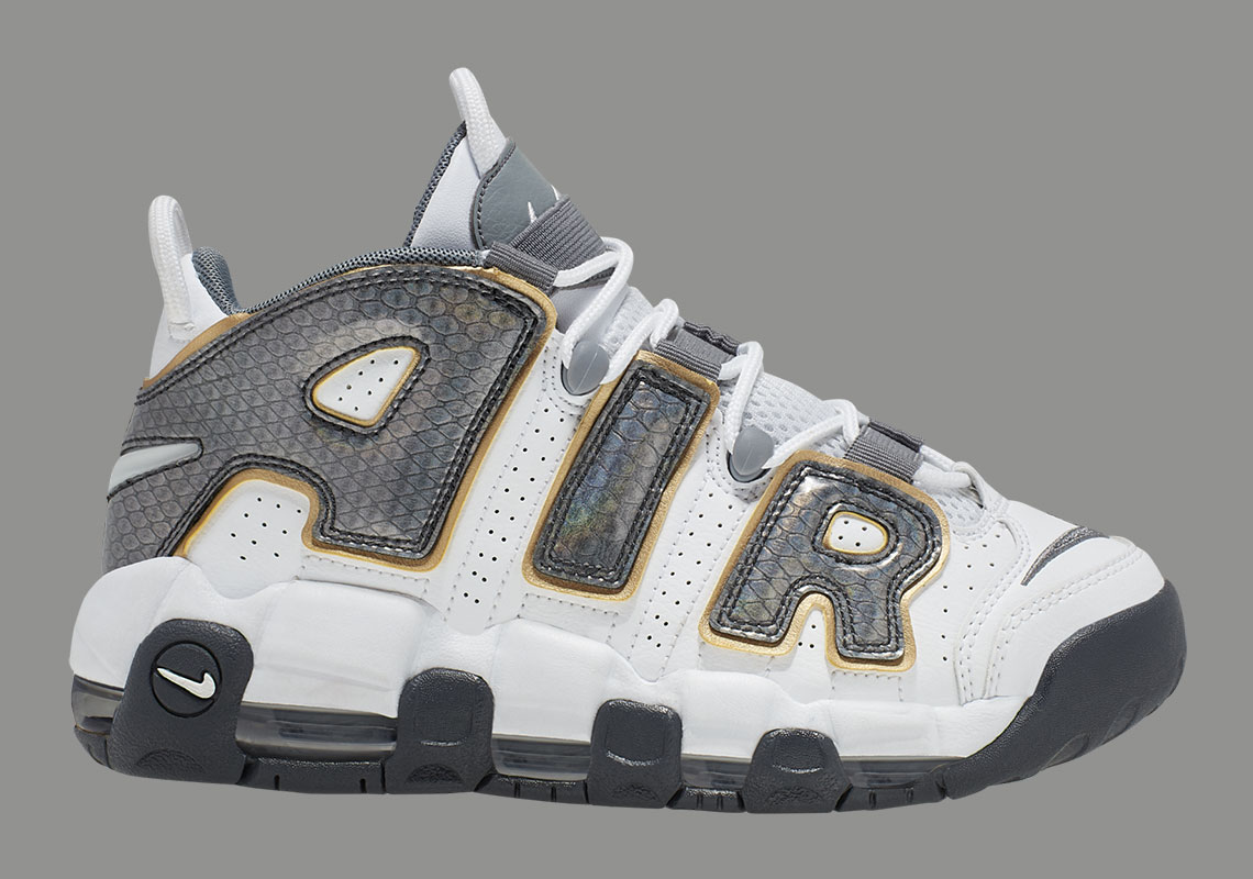 Nike Air More Uptempo Gs Snakeskin Cq4583 100 1