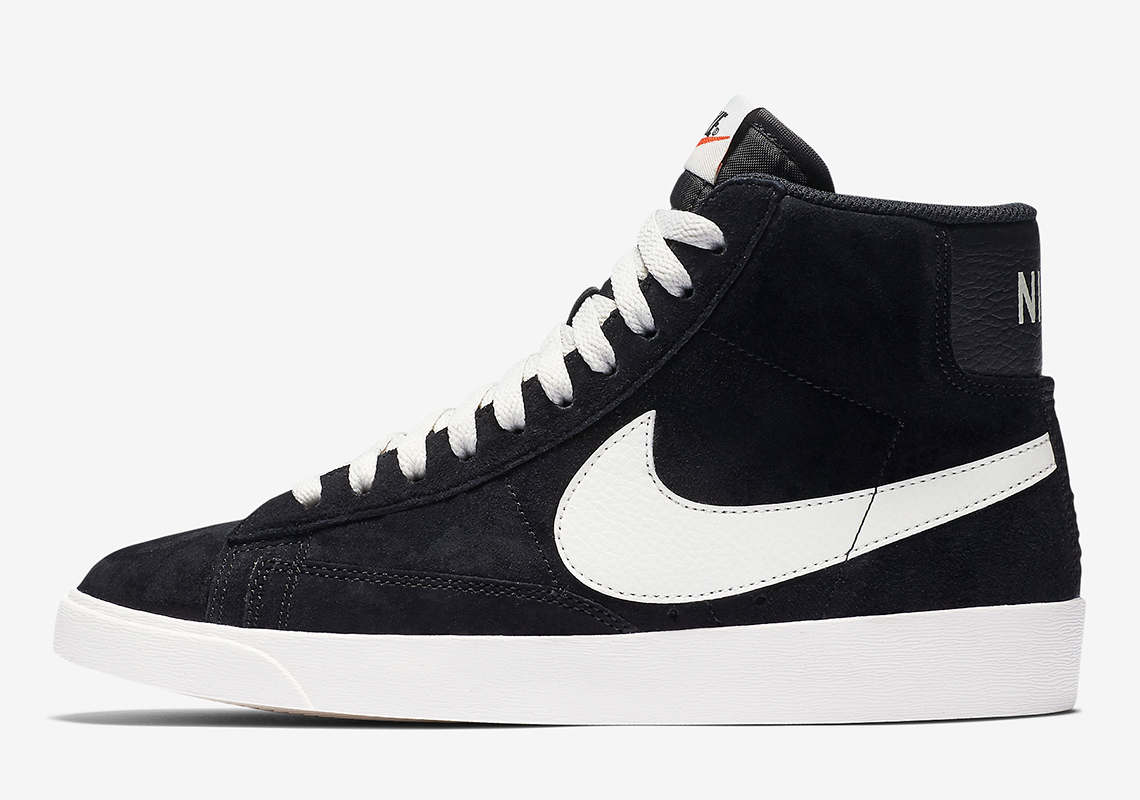 Nike Blazer Mid Black Suede Av9376 001 4