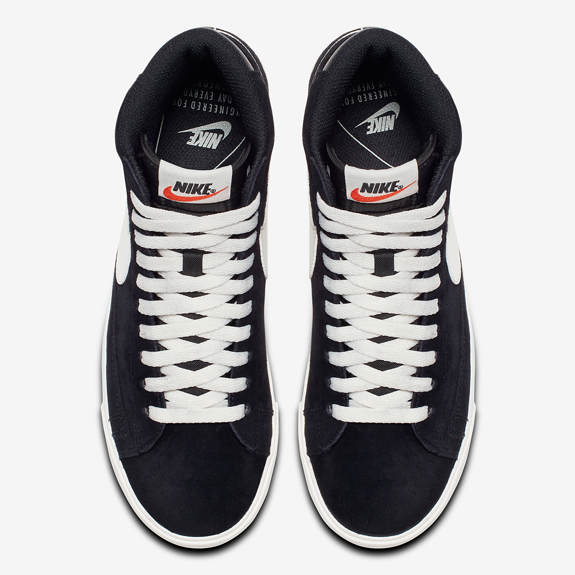 Nike Blazer Mid Black Suede Av9376 001 5