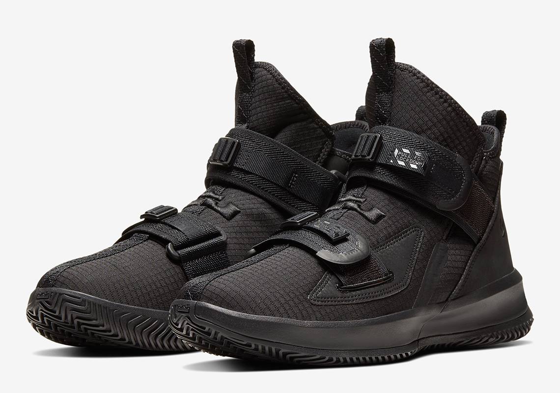 Nike Lebron Soldier 13 Triple Black Ar4225 005 6