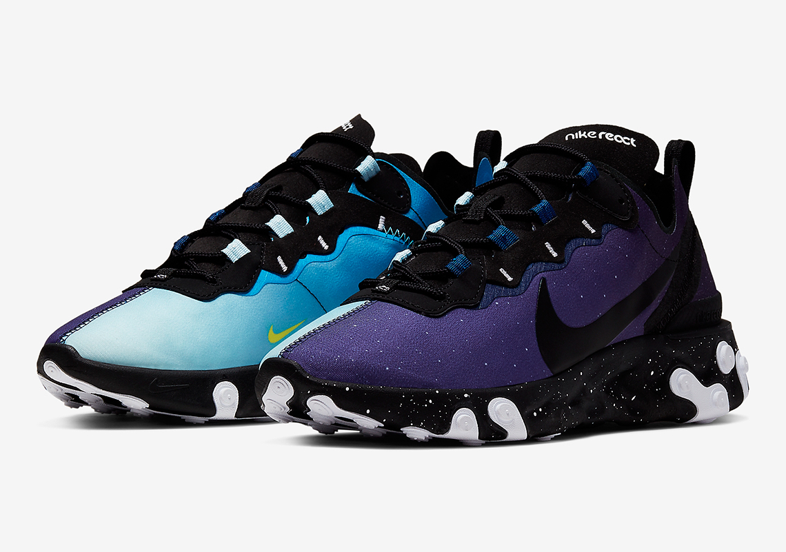 The Nike React Element 55 Depicts "Day And Night" With The Sun And A Starry Sky