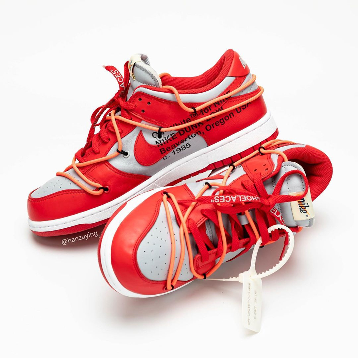 Off White Nike Dunk Low University Red Ct0856 600 3