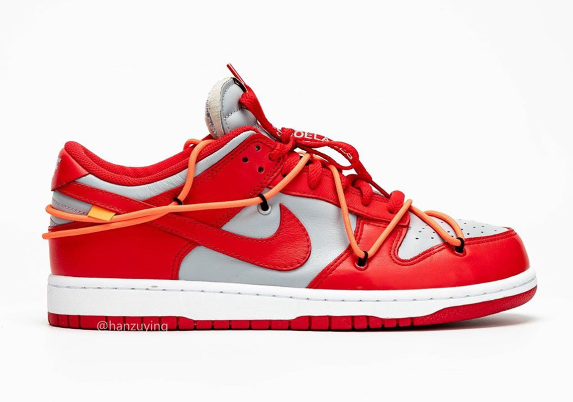 Off White Nike Dunk Low University Red Ct0856 600 6