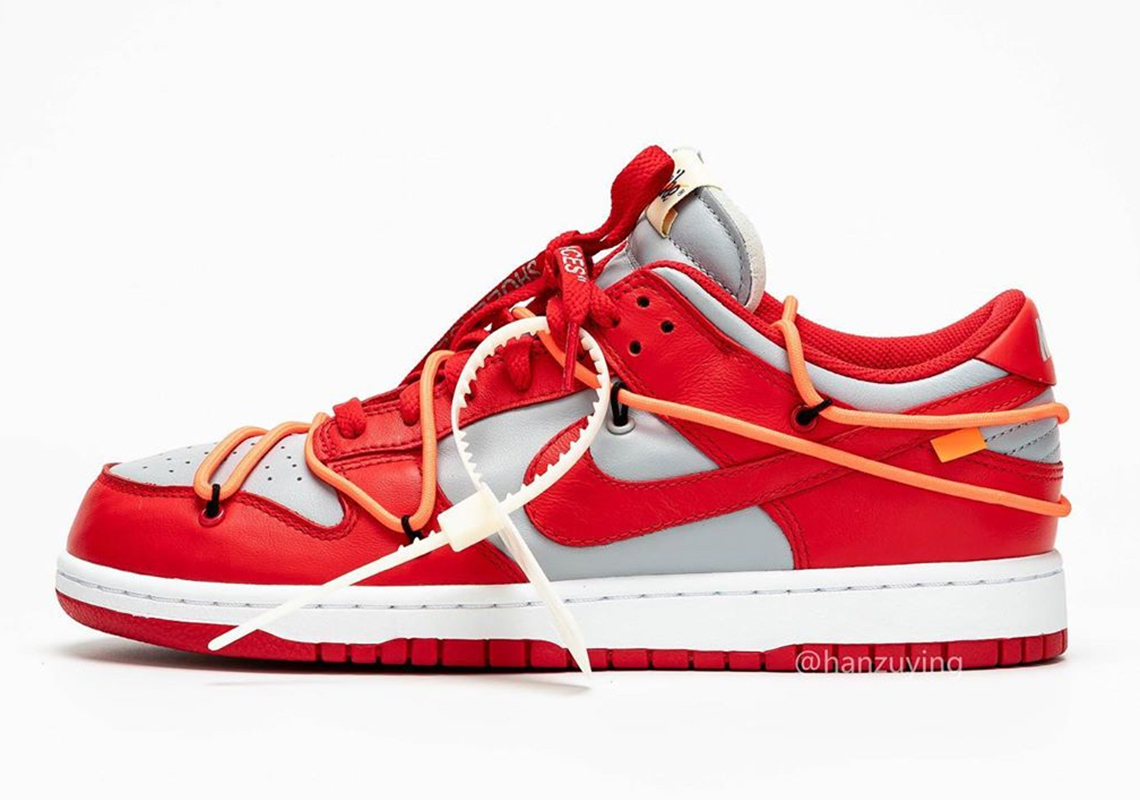 Off White Nike Dunk Low University Red Ct0856 600 7