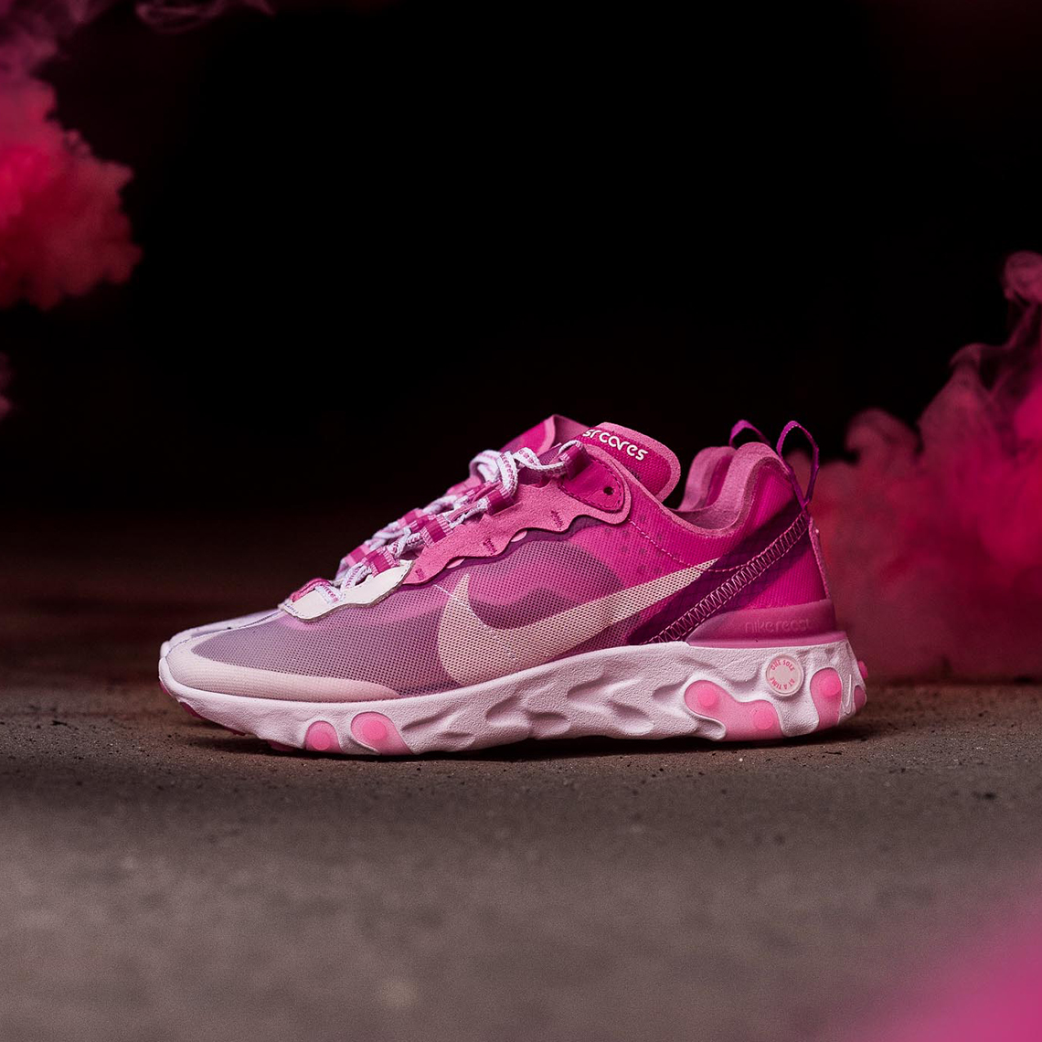 Sneaker Room Nike React Element 87 White Pink 2