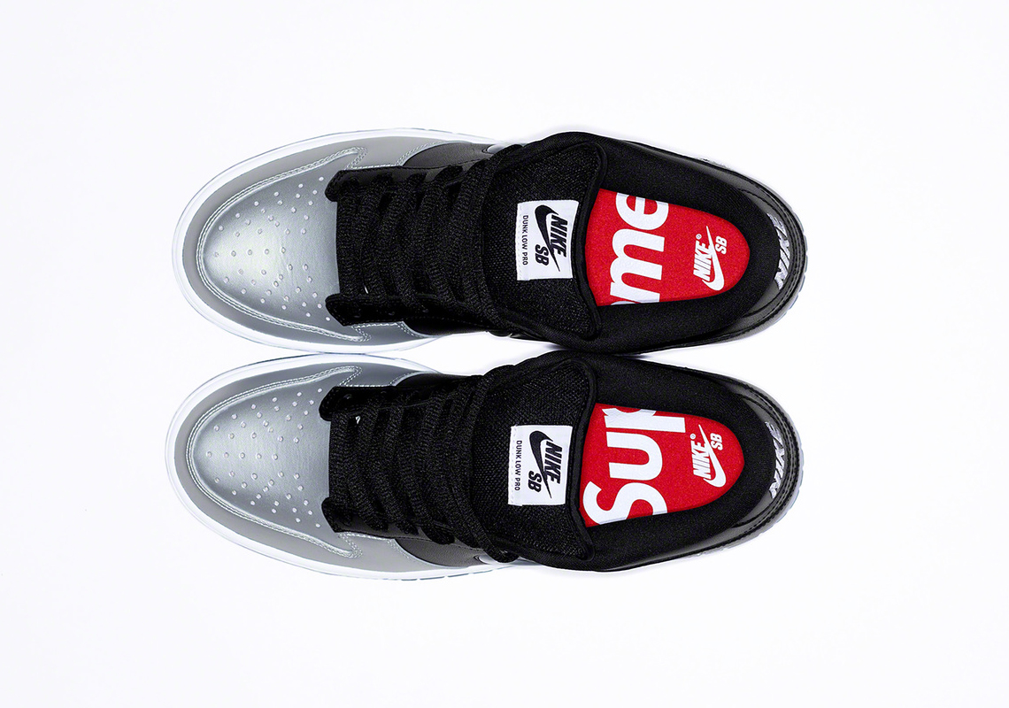 Supreme Dunk Silver Black Release Date 1