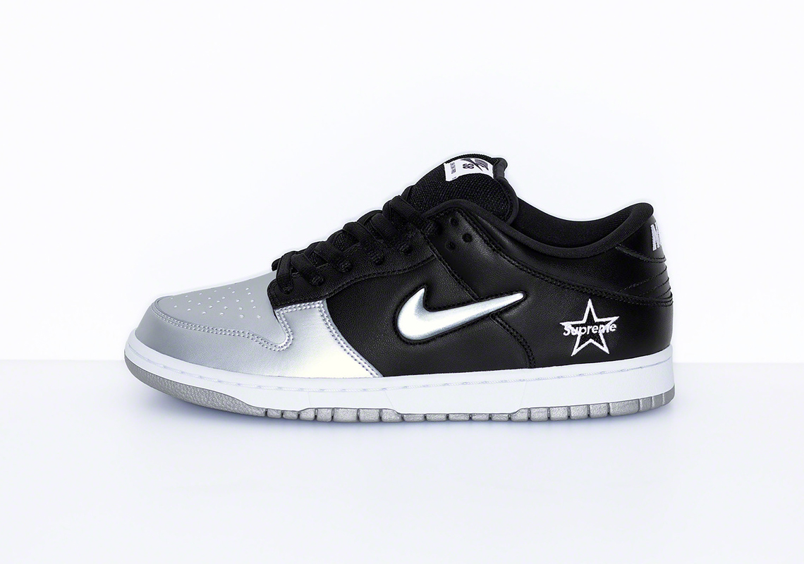 Supreme Dunk Silver Black Release Date 3