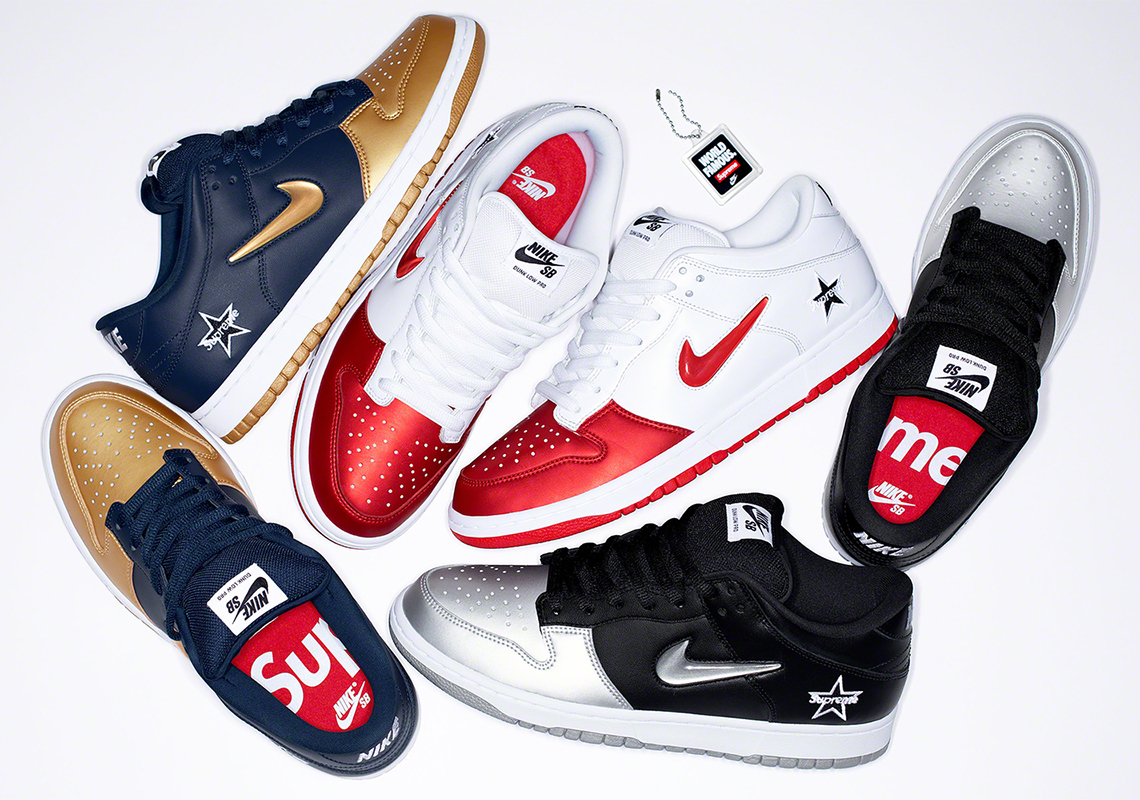 Supreme Announces Release Dates For Nike SB Dunk Low Collection