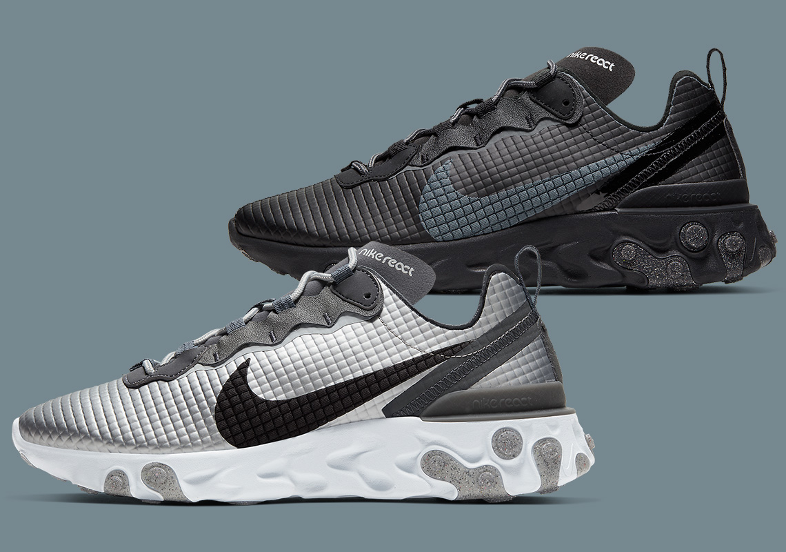 Nike Adds Quilted Grids To The Nike React Element 55