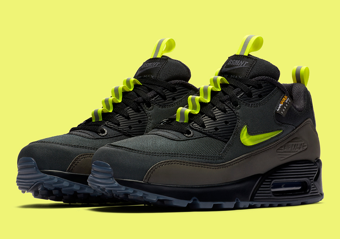 The Basement Adds Jewel Swooshes To The Winterized Air Max 90 "Manchester"