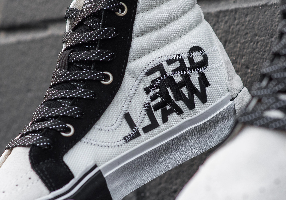 Vans Reflective Sk8 Hi Reissue Cap Marshmallow Black 5