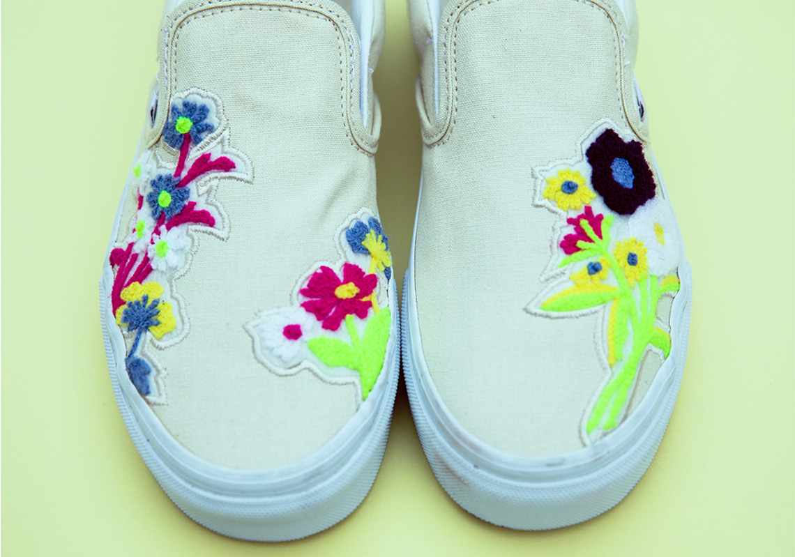 Billys Tokyo Vans Slip On Floral Chenille 1