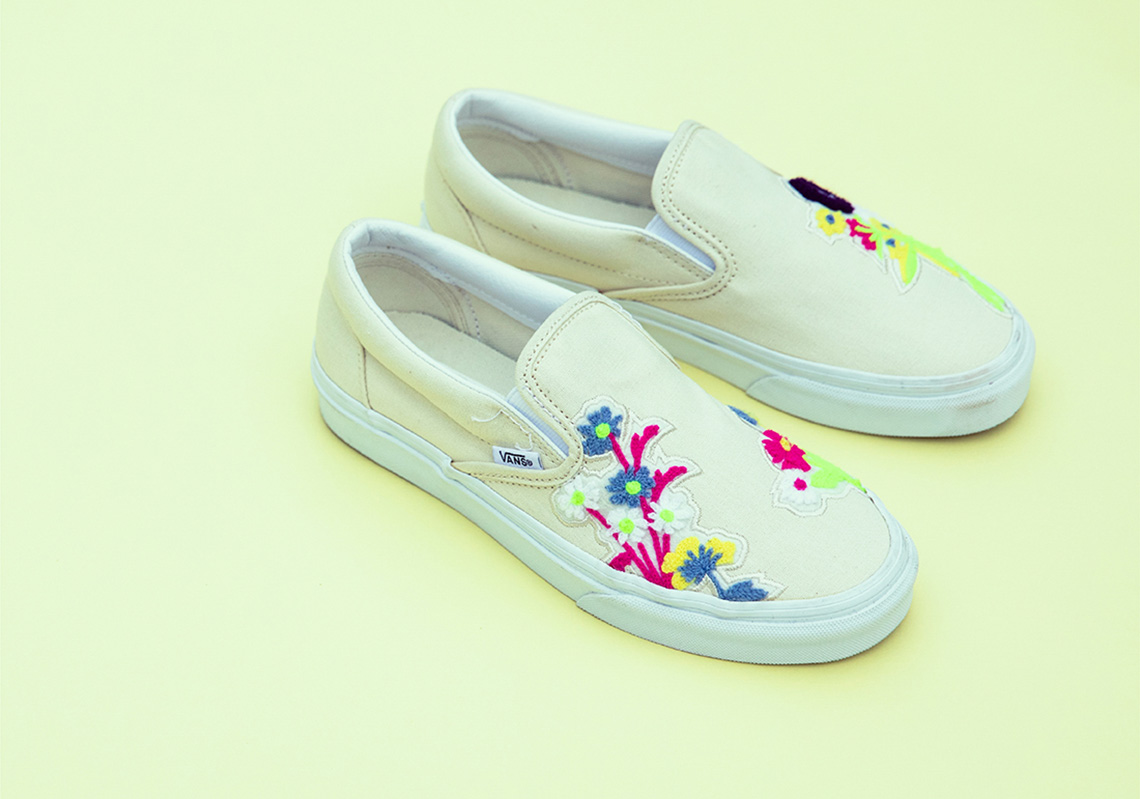 Billys Tokyo Vans Slip On Floral Chenille 4