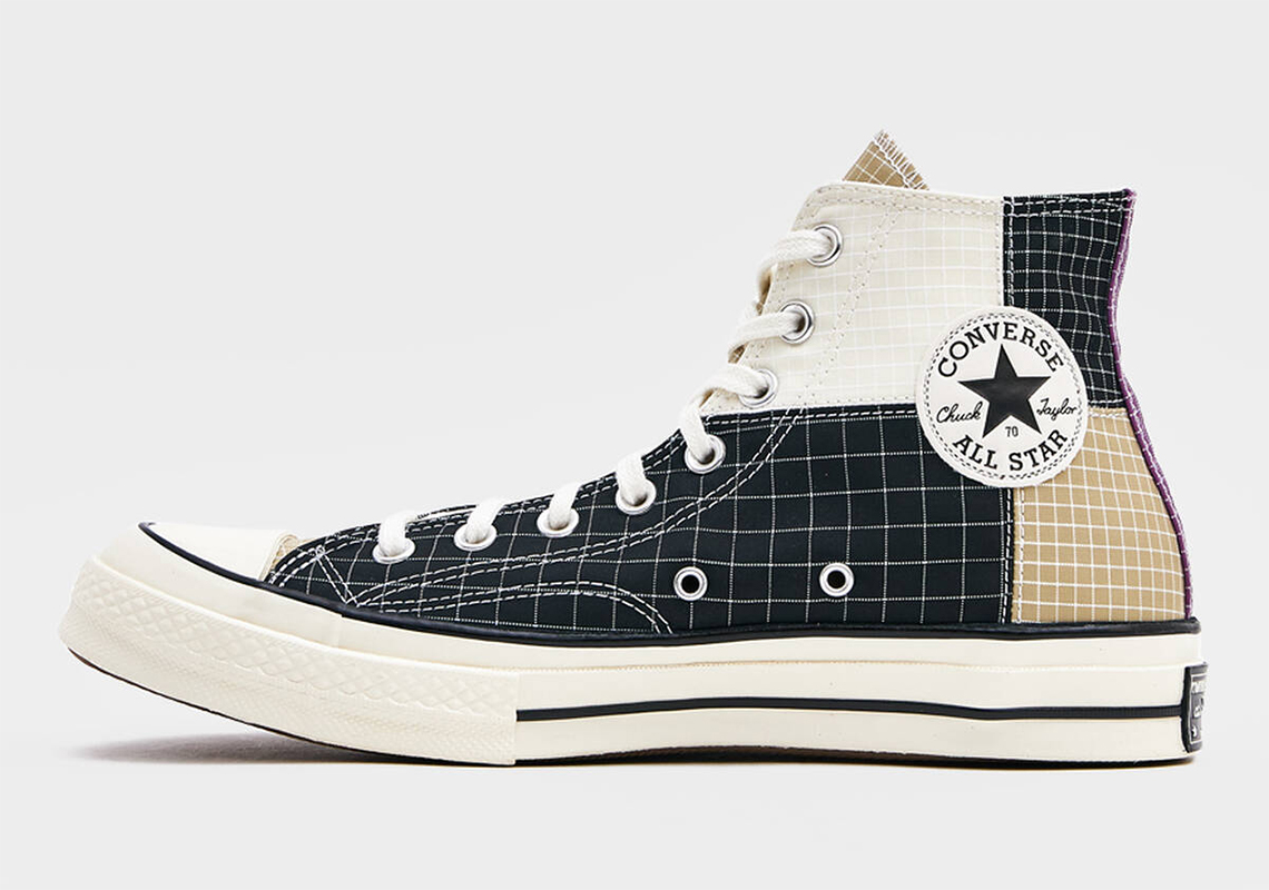 Converse Chuck 70 Patchwork Grid Need Supply Black Tan 1