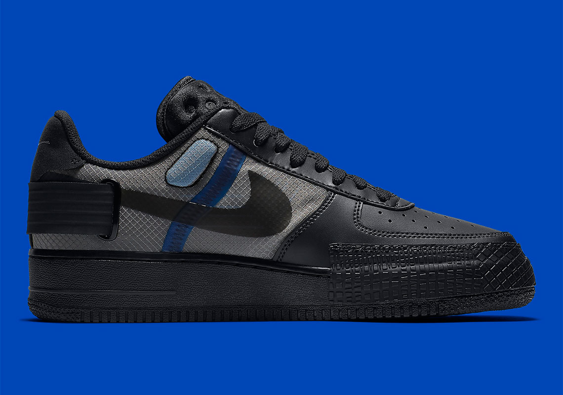 Nike Af1 Type Black Royal At7859 001 3