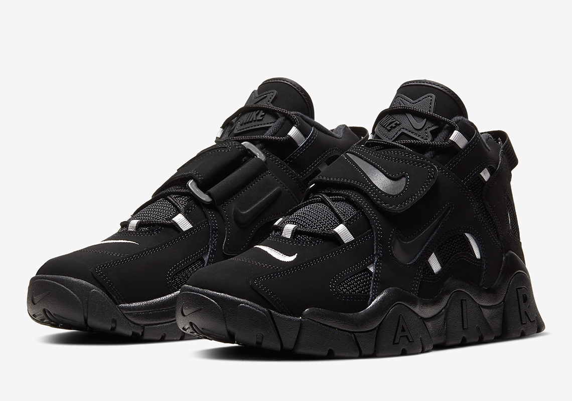 The Nike Air Barrage Mid Is Coming Soon In An Aggressive Black Colorway