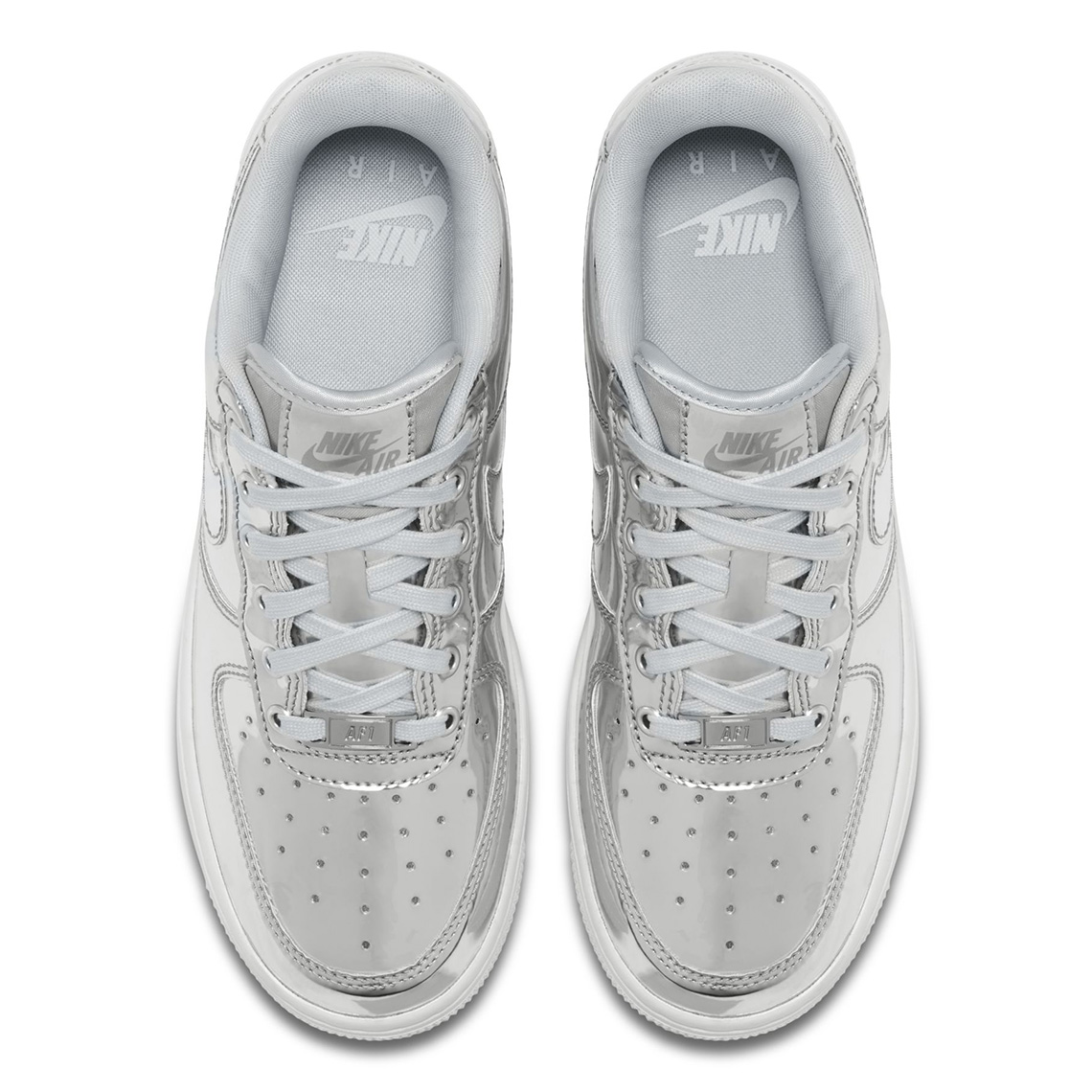 Nike Air Force 1 Metallic Silver 2