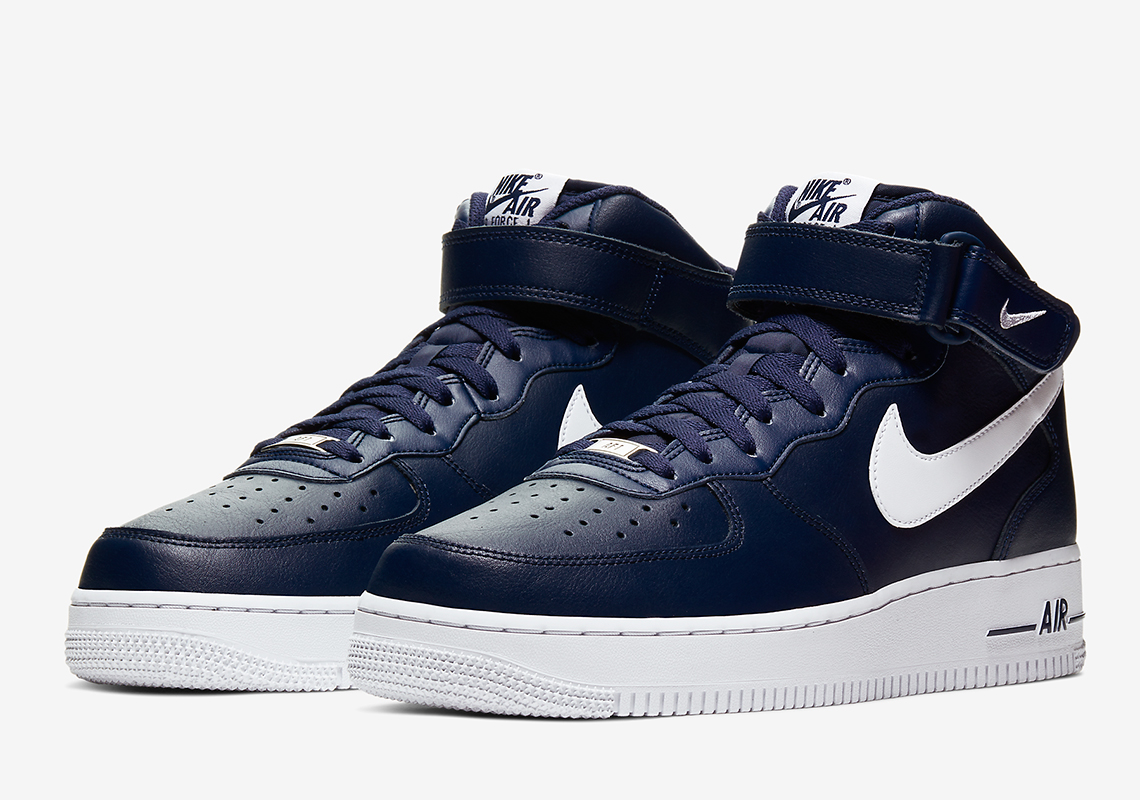 The Nike Air Force 1 Mid In Dark Navy Returns For The Holiday 2019 Season