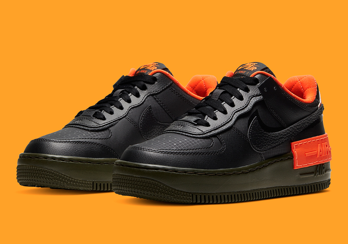 The Nike Air Force 1 Shadow Gets A Black and Orange Makeover Just In Time For Halloween