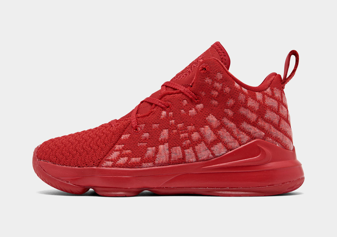 Nike Lebron 17 Little Kids University Red Release Date 2