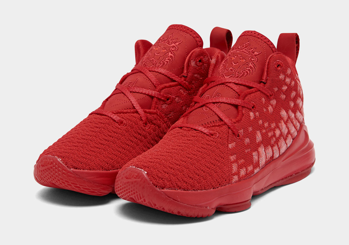 Nike Lebron 17 Little Kids University Red Release Date 5