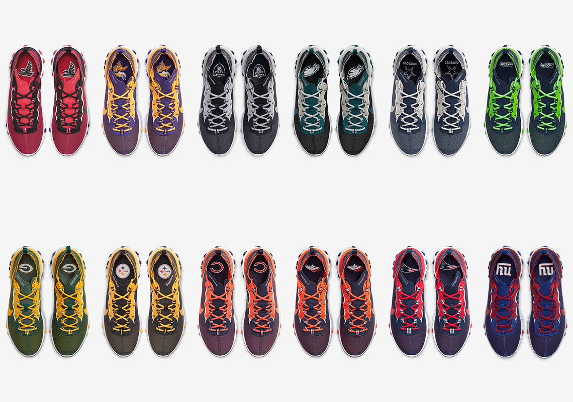 The Nike React Element 55 Represents An Assortment Of NFL Teams