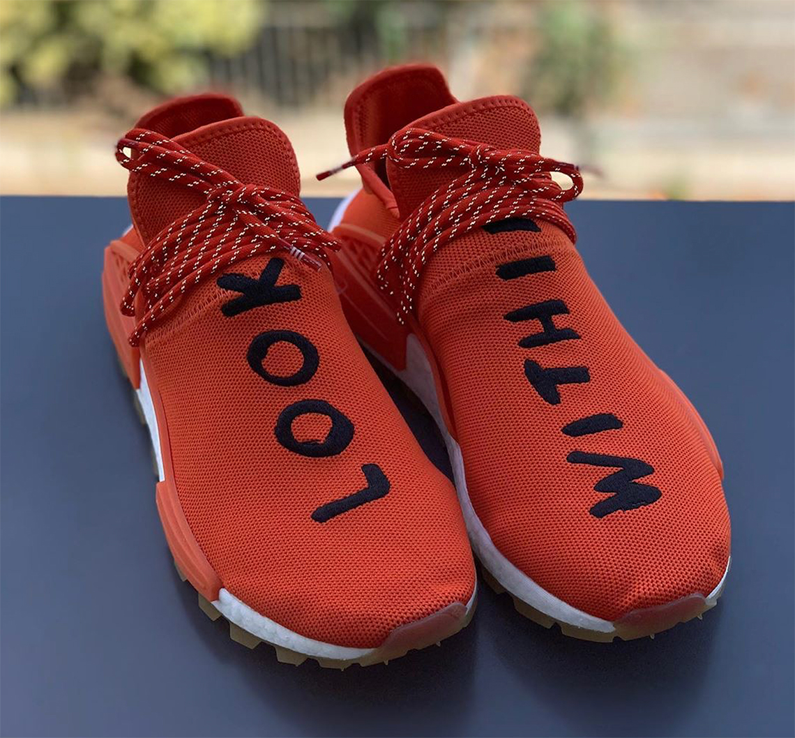 Pharrell Adidas Nmd Hu Look Within Orange 1