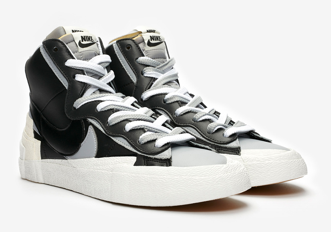 Sacai Nike Blazer Mid Greyscale Black Bv0072 002 2