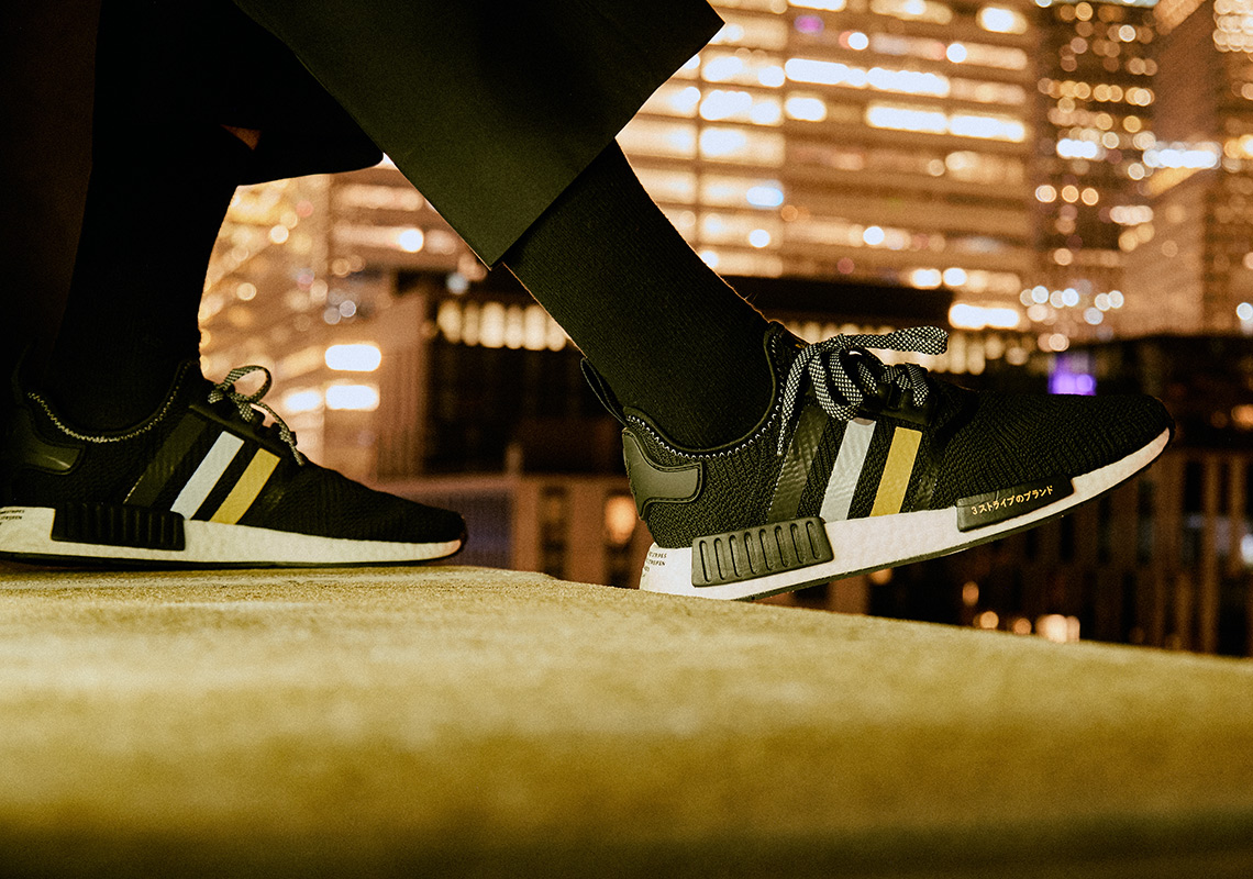 Shoe Palace Adidas Nmd R1 Black Gold 2