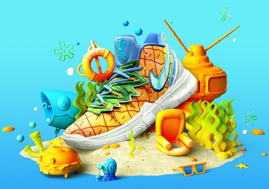 Where To Buy The Spongebob x Nike Kyrie 5 “Pineapple House”