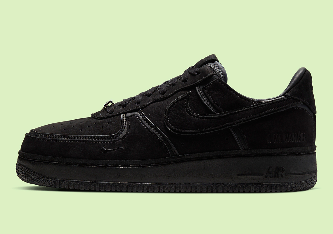 A Ma Maniere Nike Air Force 1 Triple Black Cq1087 002 1